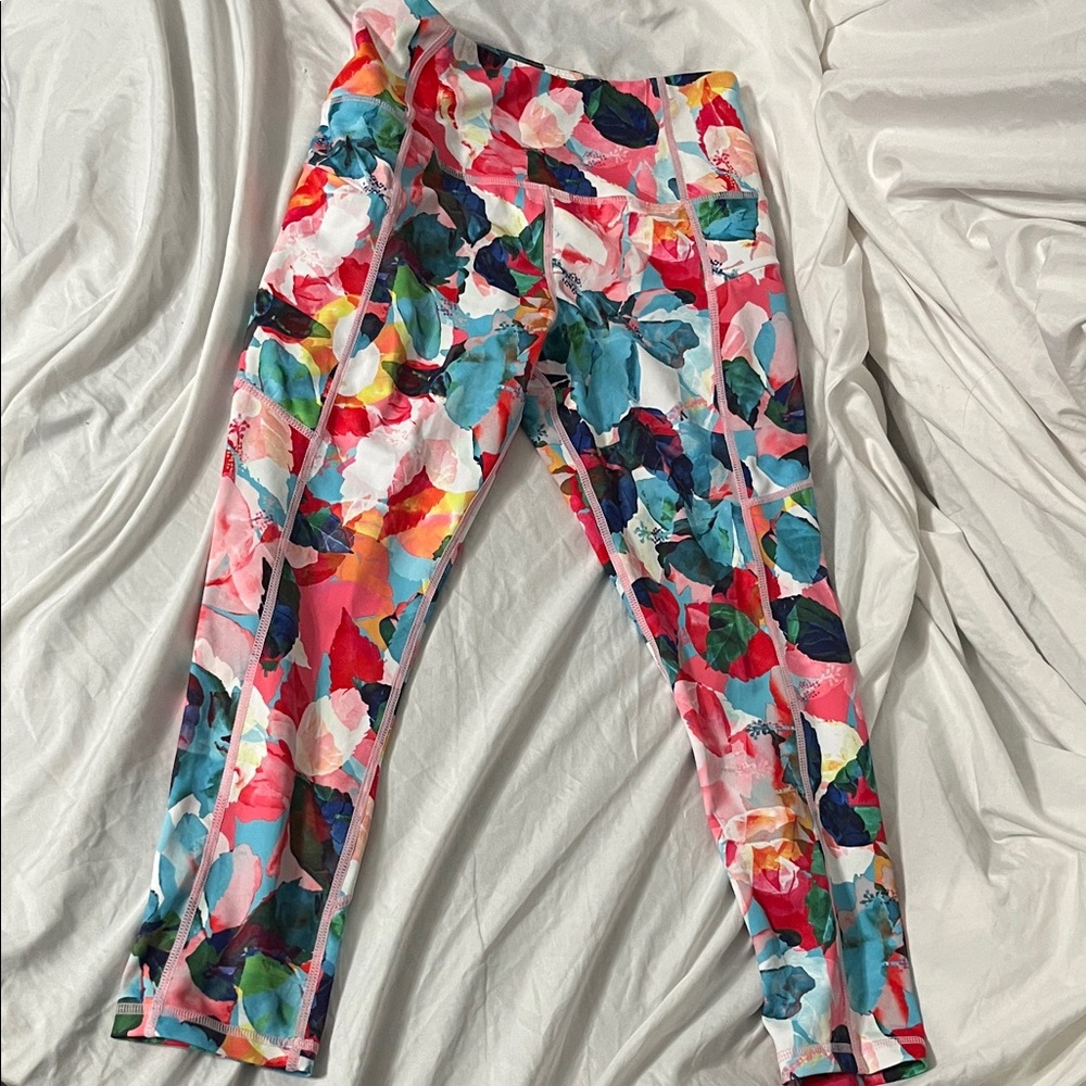 ZYIA Colorful Floral Kids Leggings